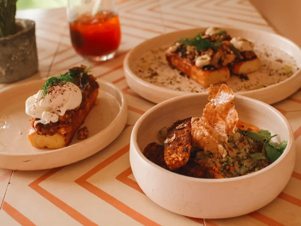 The food served in Black Honey restaurant, one of the best places to eat in Ahangama