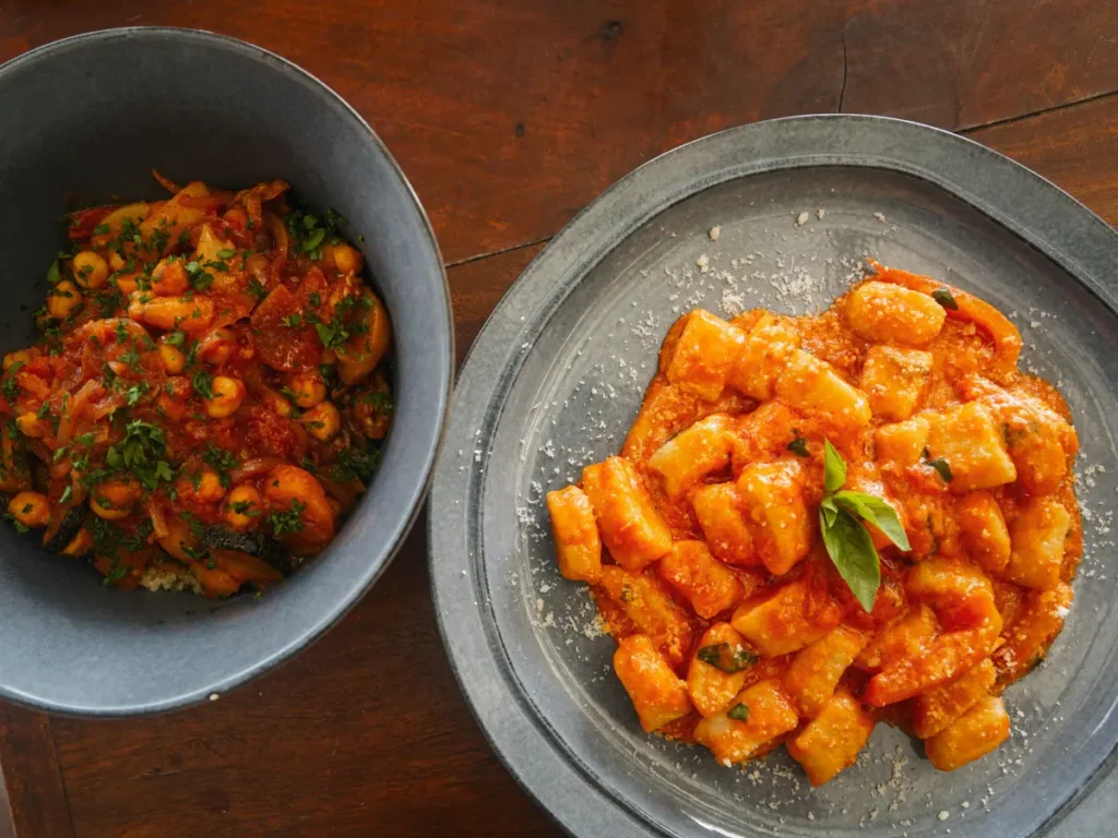 Two Moroccan dishes served at Carries in Ahangama