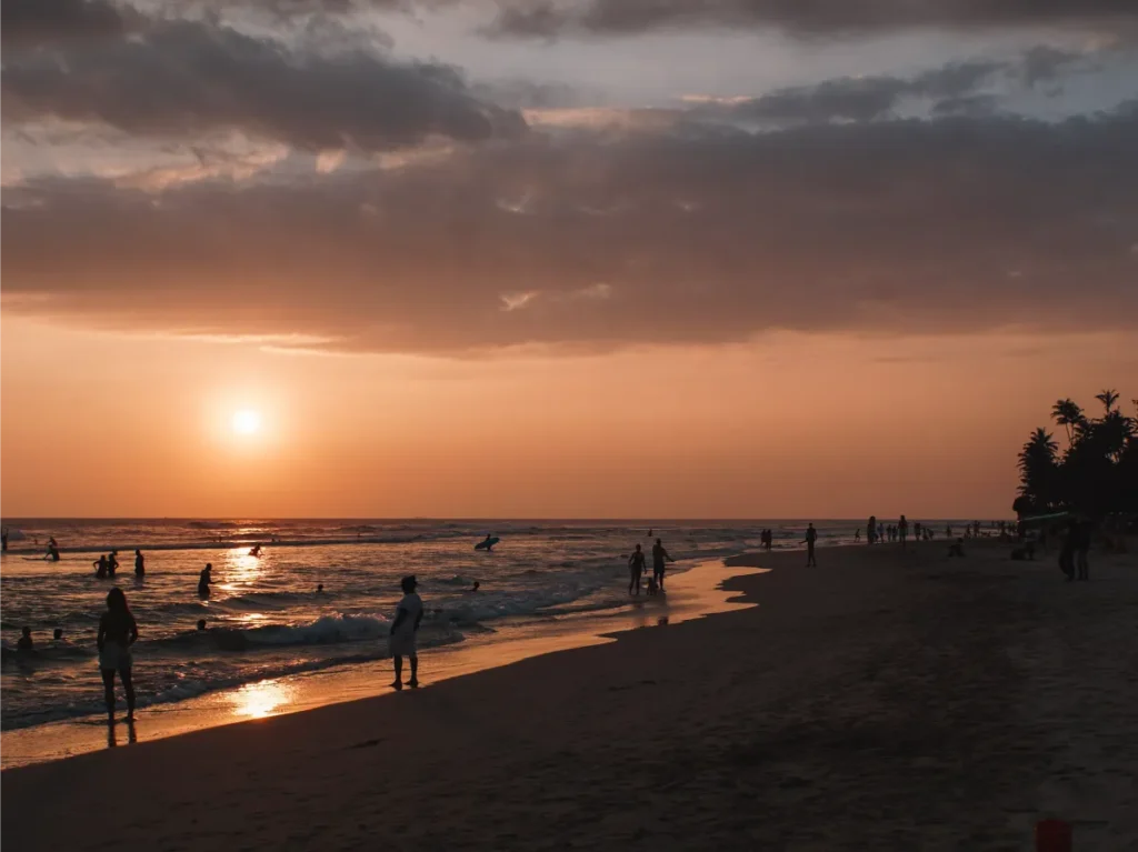 Sunset at Kabalana Beach