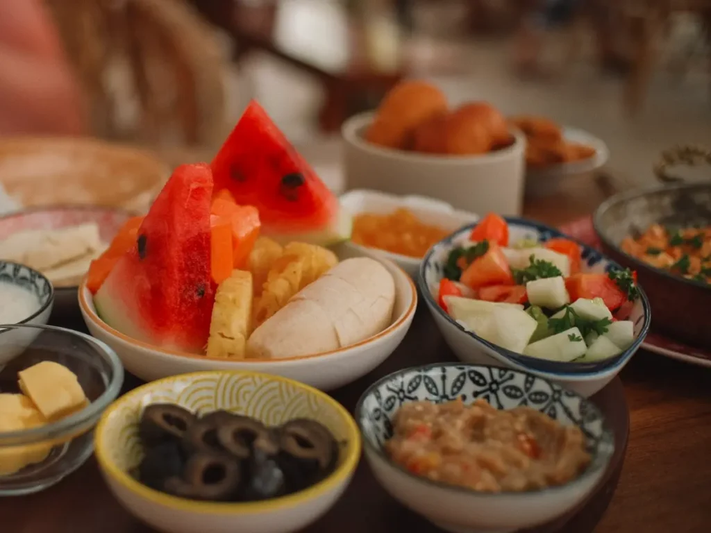 Turkish breakfast served at Sisters Away