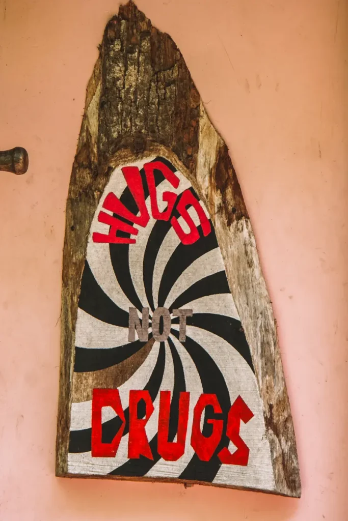 Artwork on the wall at Trax Ahangama