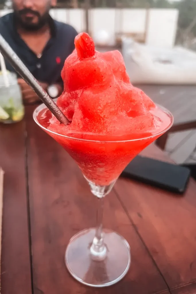 The frozen Daiquiri served at Mosvold Villa 