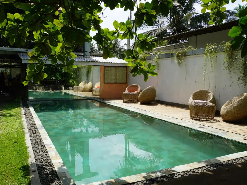 Nuga House pool, perfect to cool off in the midday heat