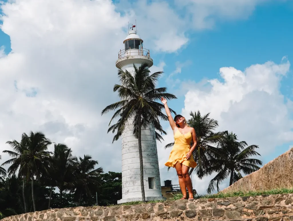 Galle Lighthouse, one of the top things to see whilst on a surf camp in Ahangama