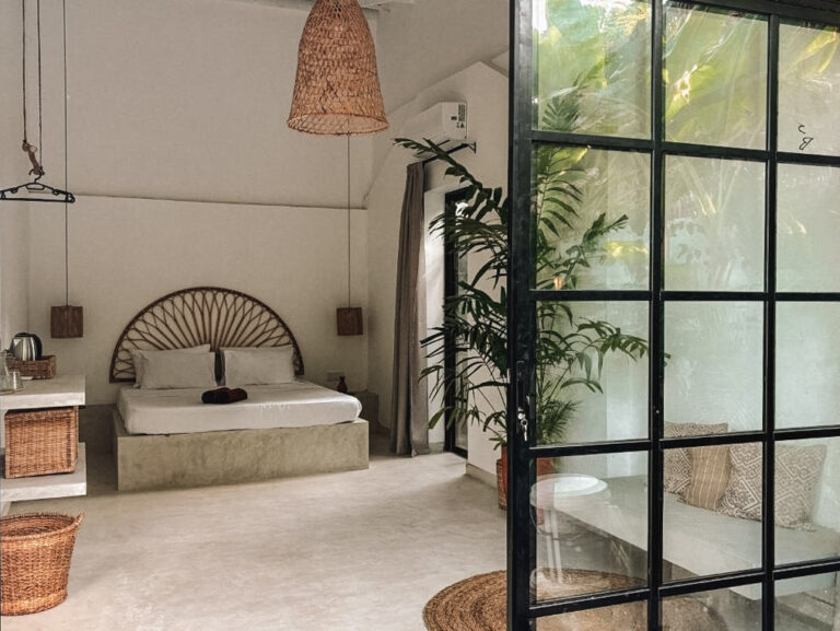 The rooms at Surf Lodge, one of the best places to stay in Madiha