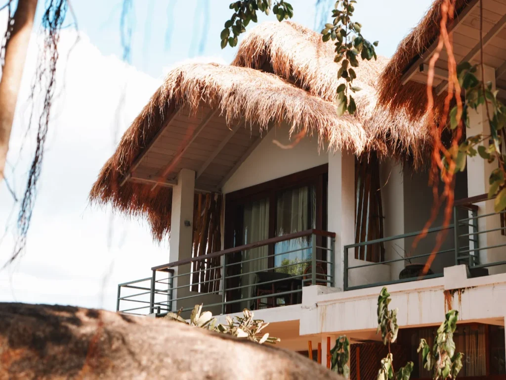 The balconies at Oruwa Boutique Villas, one of the best hotels in Arugam Bay