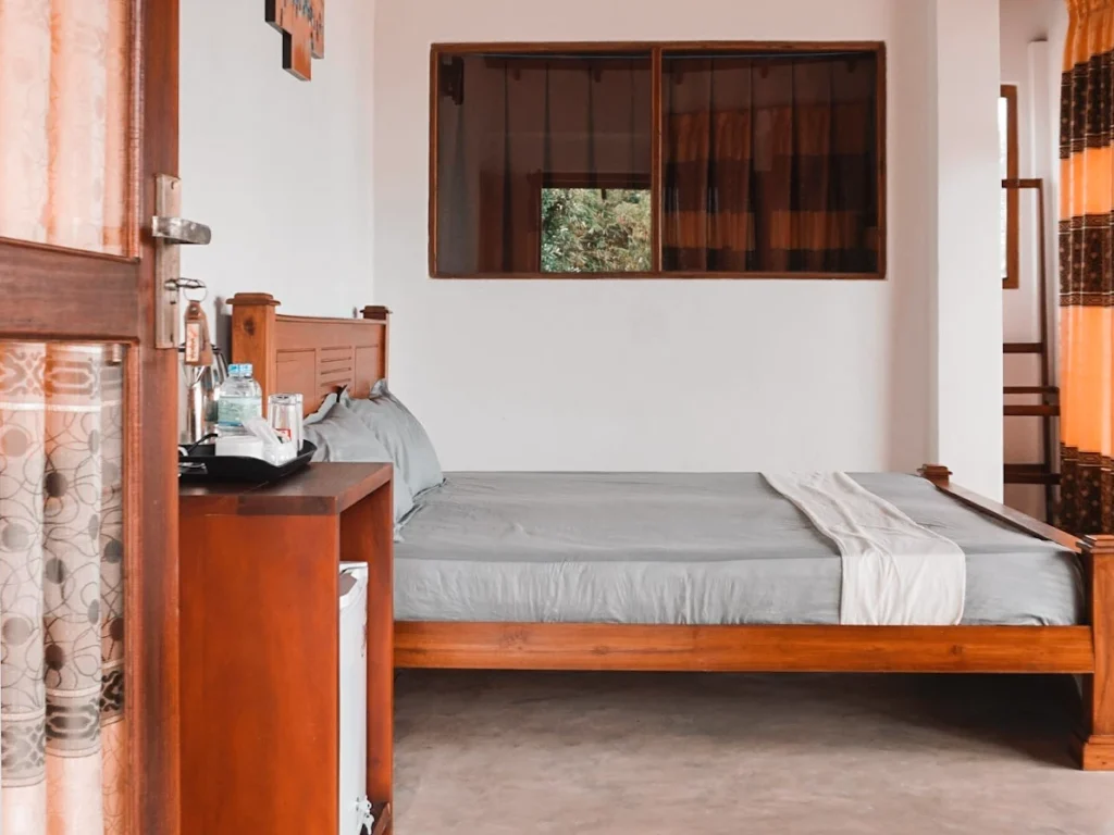 The bedrooms at Rupa's, a great budget hotel in Arugam Bay