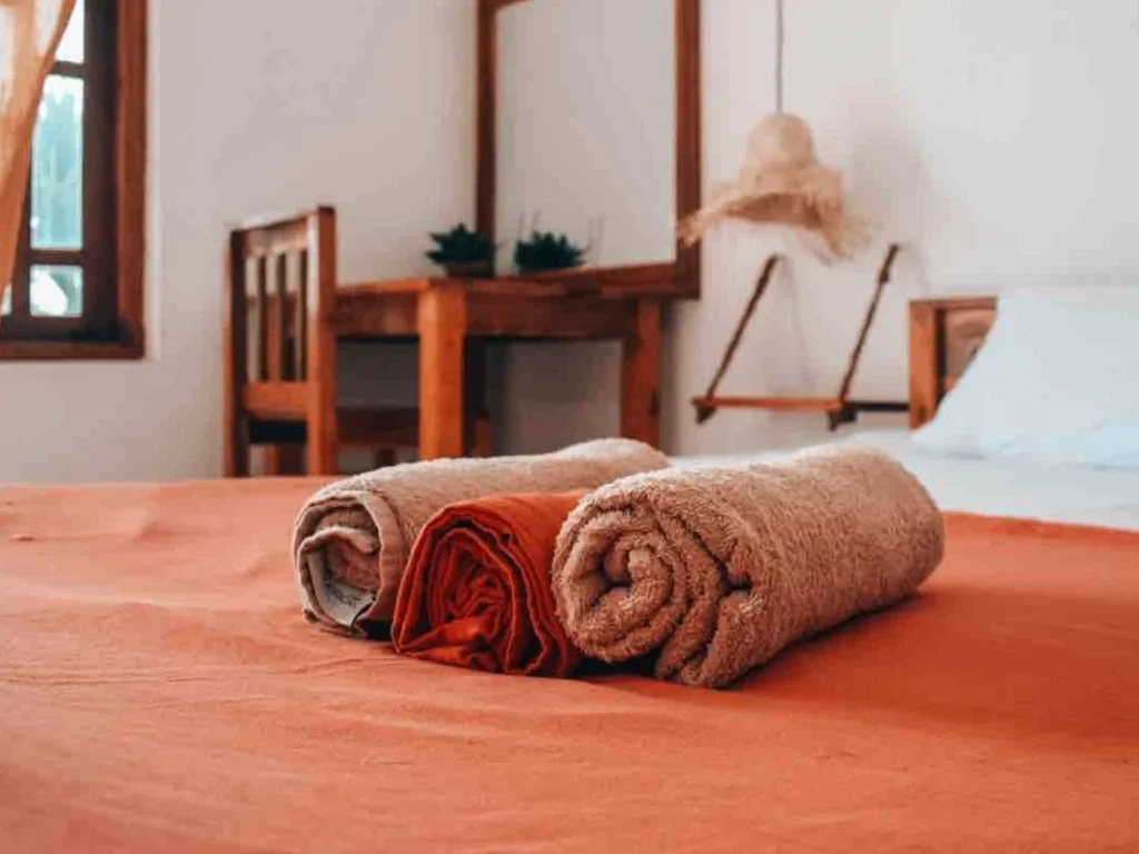 Fresh towels and linen at Salty Alchemy, Arugam Bay