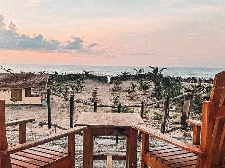 The beach views at Salty Alchemy, one of the best places to stay in Arugam Bay