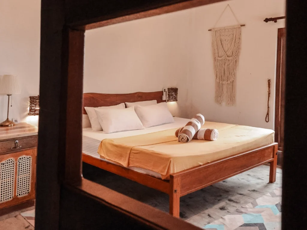 The boho themed rooms of Stay Golden, Arugam Bay