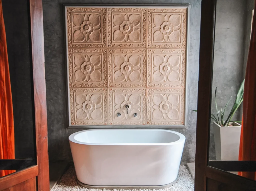 The baths at Surf N Sun, one of the best luxury hotels in Arugam Bay