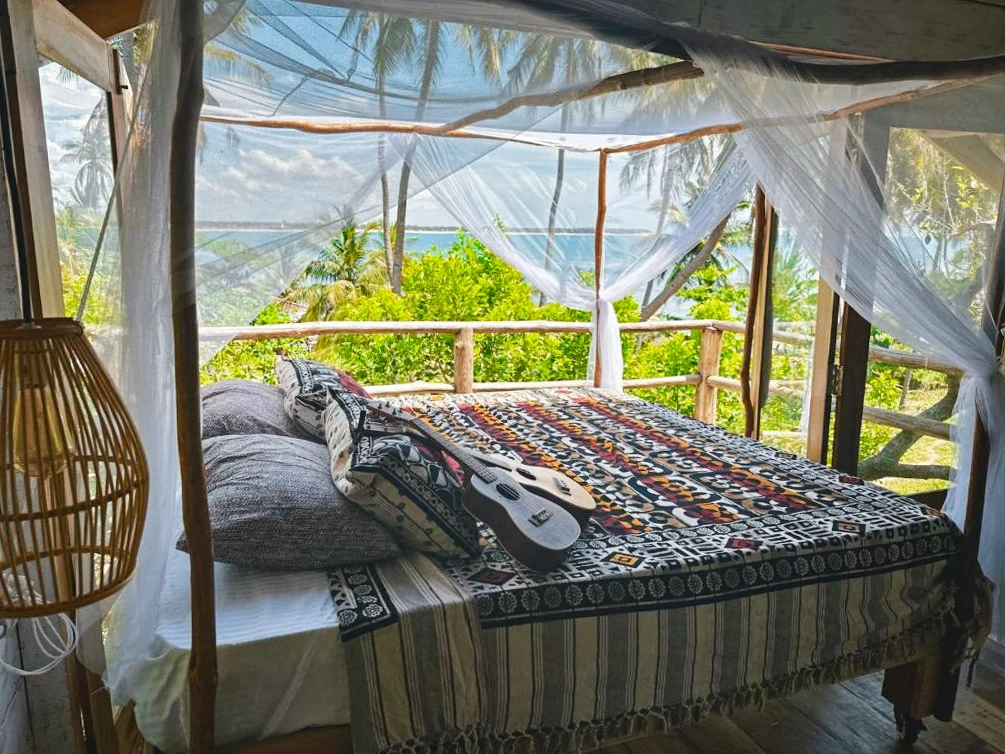 The bedrooms at The Tree House Arugam Bay