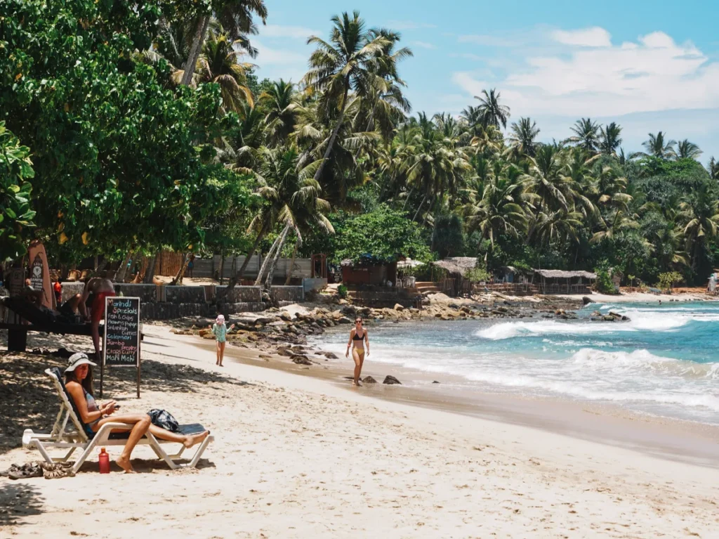 Hiriketiya beach bars - sit back and relax